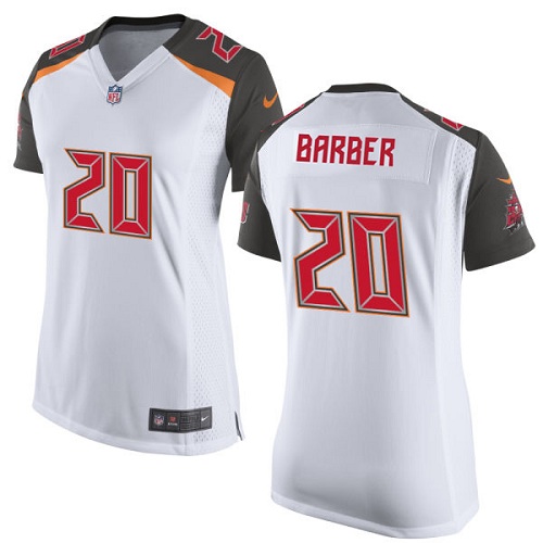 Women's Elite Ronde Barber Nike Jersey White Road - #20 NFL Tampa Bay Buccaneers